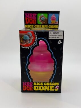Needoh Nice Cream Cone Ice Cream Swirl Squishy (Color Varies)